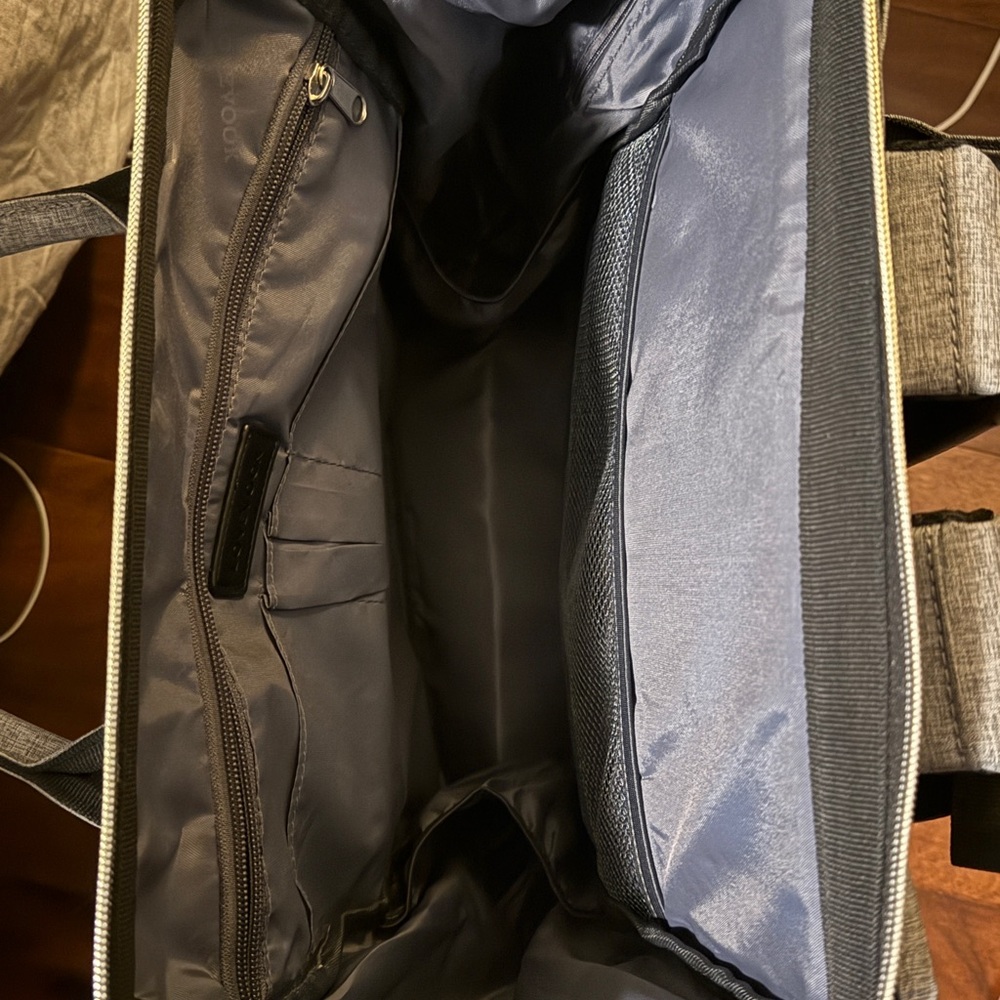 LOVEVOOK Gray Diaper Bag Backpack Large Travel Baby Bag Multi Pocket Minimalist - Picture 9 of 16